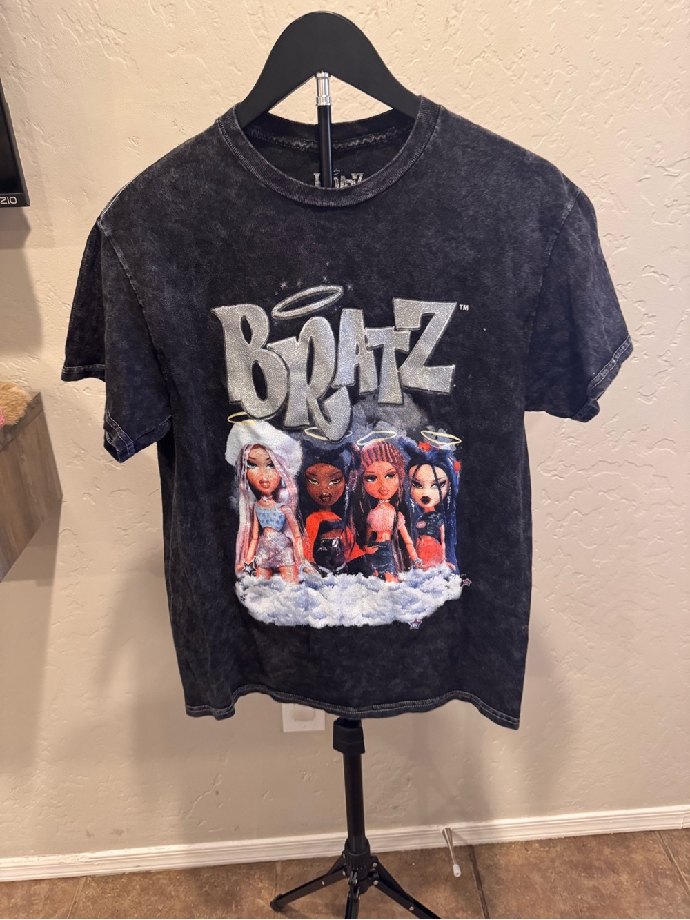 Bratz Graphic Short Sleeve Tee - Black Vintage Wash